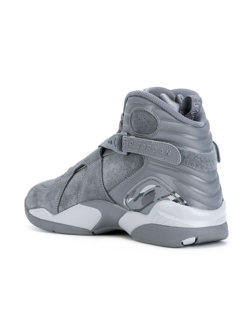 Shop Nike Air Jordan Retro 8 Sneakers In Grey