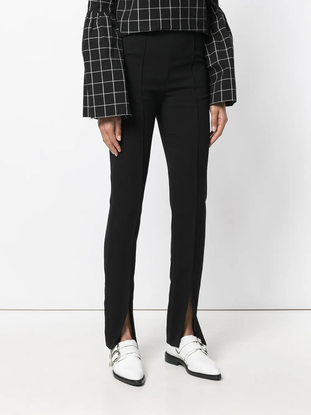 Imagen secundaria de producto de Sonia By Sonia Rykiel pantalones con abertura en la parte frontal - Negro - Sonia by Sonia Rykiel