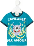 Gucci Kids octopus print T-shirt - Blue