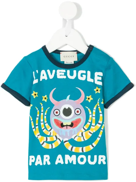 Gucci Kids octopus print T-shirt 