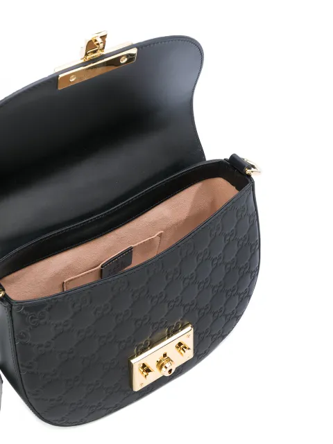 GUCCI Padlock Signature Shoulder Bag in Black | ModeSens