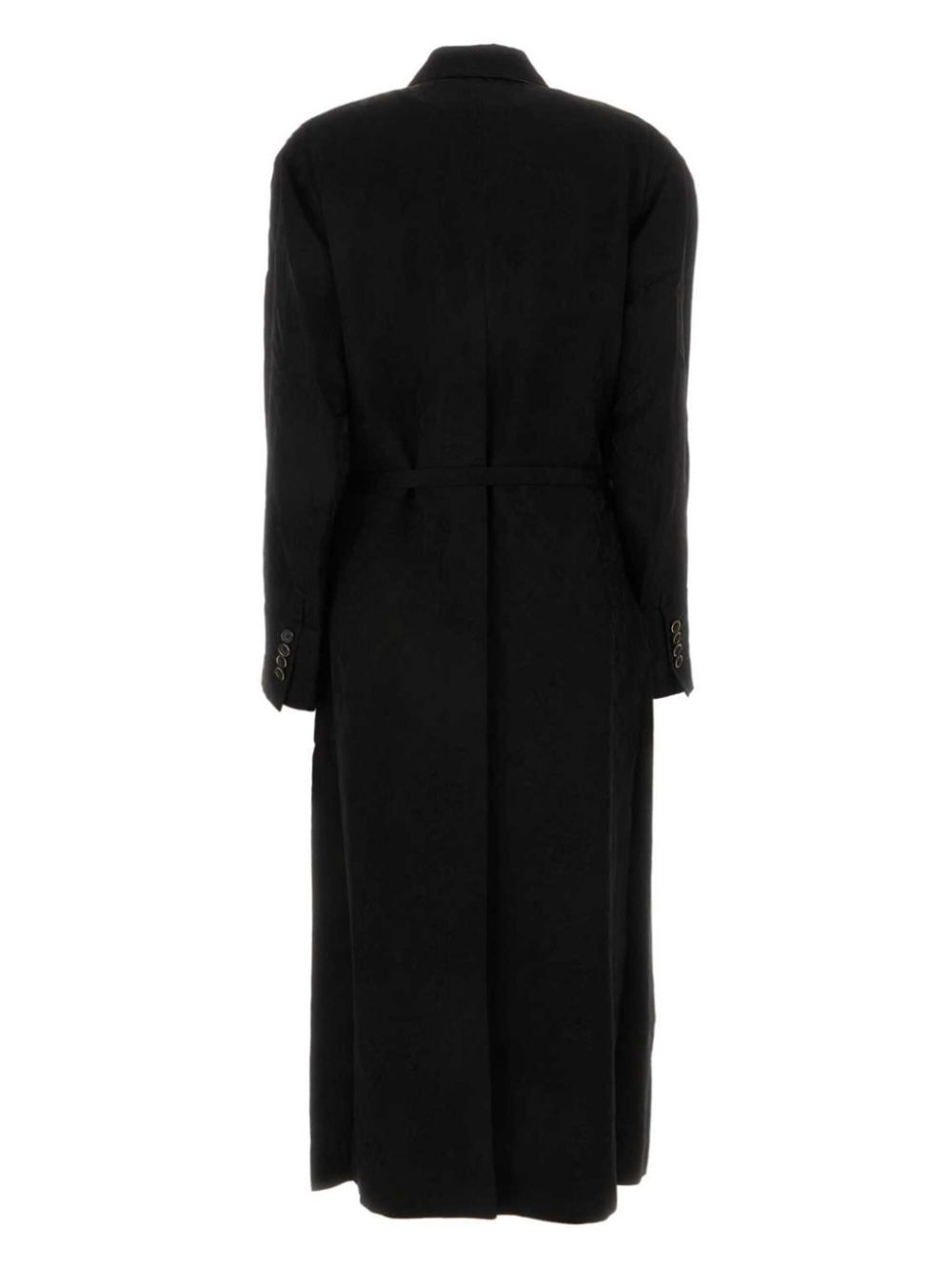 Uma Wang asymmetric double-breasted coat - Black