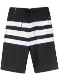 Osklen striped swim trunks - Black