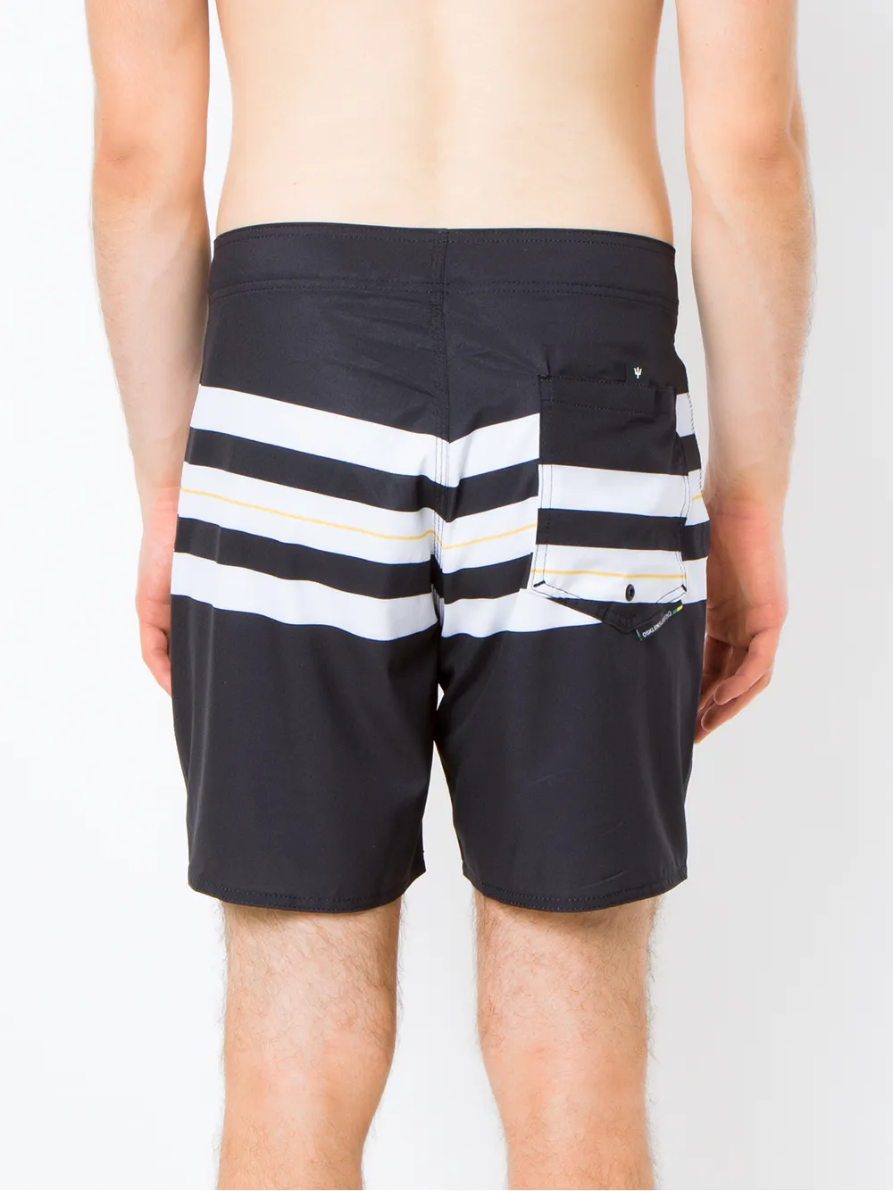  Osklen Striped Swim Trunks - Black 