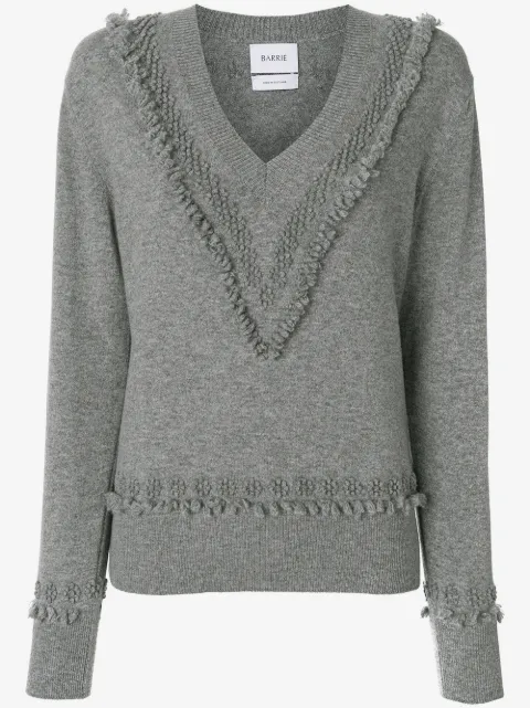 Barrie Romantic Timeless cashmere V neck pullover