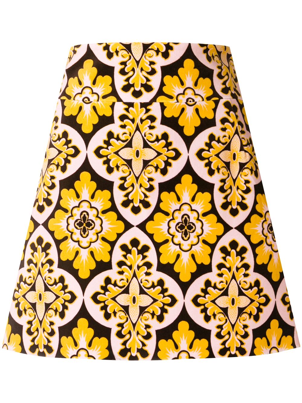 фото La Doublej короткая юбка с винтажным принтом