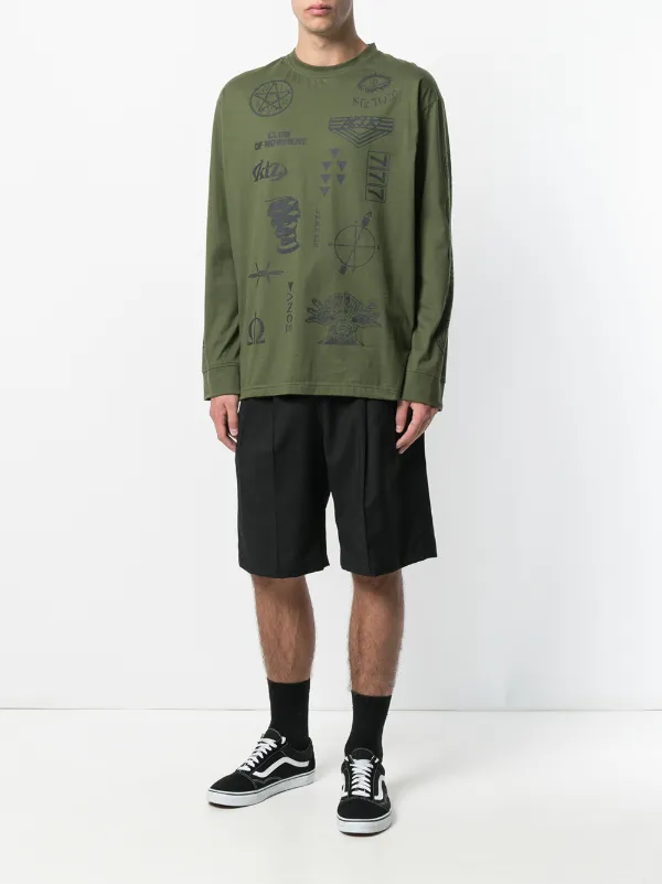 KTZ プリント ロングTシャツ | グリーン | FARFETCH JP