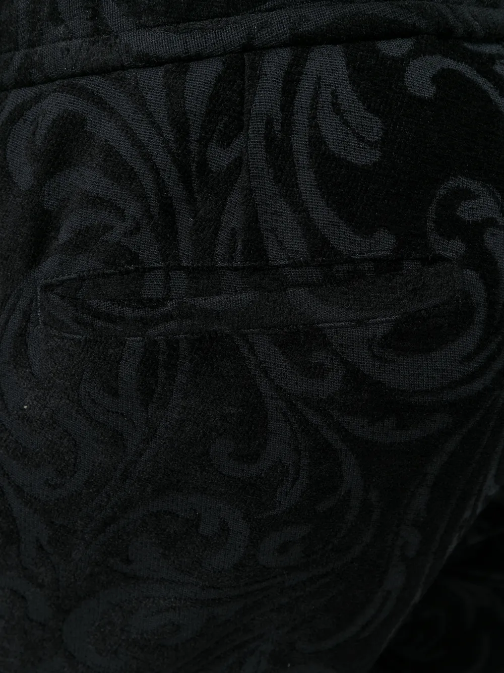 Versace Barocco textuurbroek Zwart