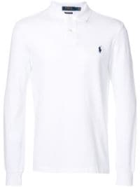 ＜Farfetch＞ Polo Ralph Lauren ロングスリーブ ポロシャツ - ホワイト画像