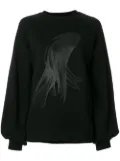 Ioana Ciolacu oversized printed sweatshirt - Black