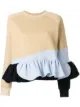Image 1 of Ioana Ciolacu frilled colour block sweatshirt