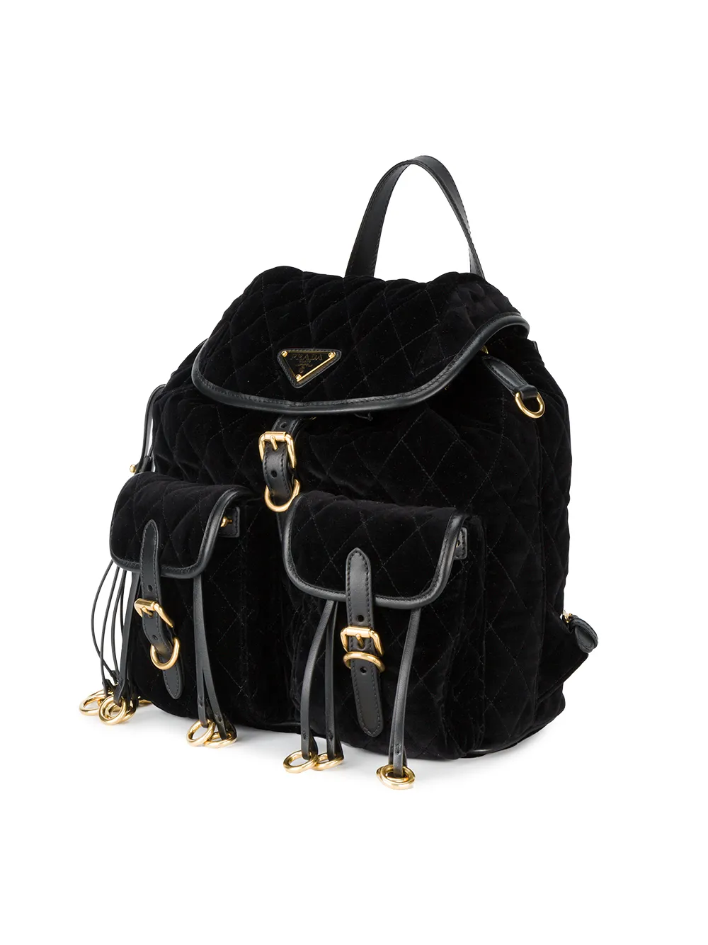 prada velvet backpack