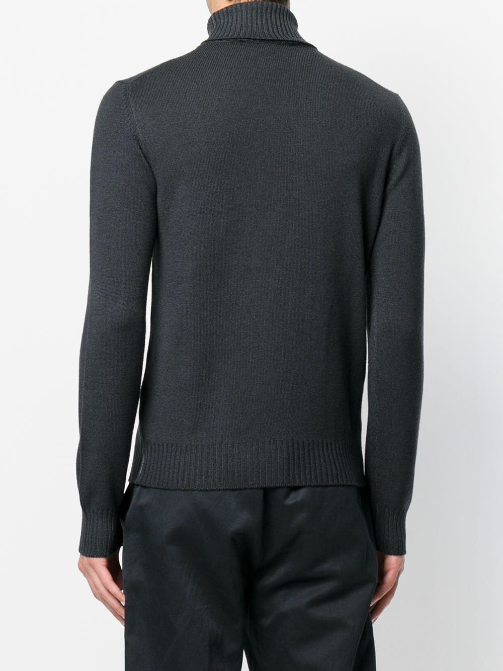 Shop La Fileria For D'aniello Long Sleeved Roll Neck Pullover In Grey