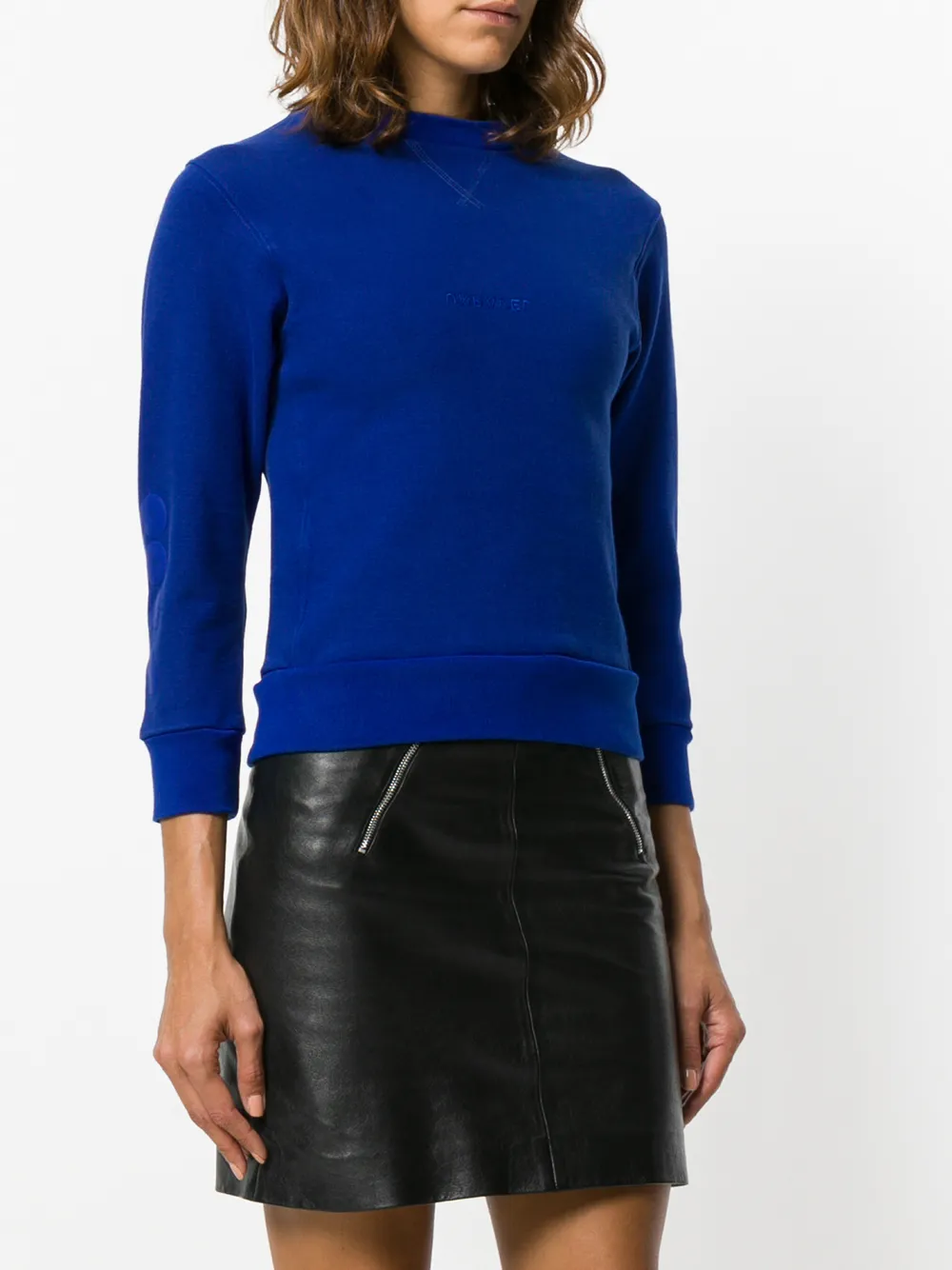 UNRAVEL PROJECT cropped sweatshirt Blauw