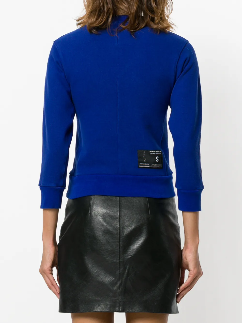 UNRAVEL PROJECT cropped sweatshirt Blauw