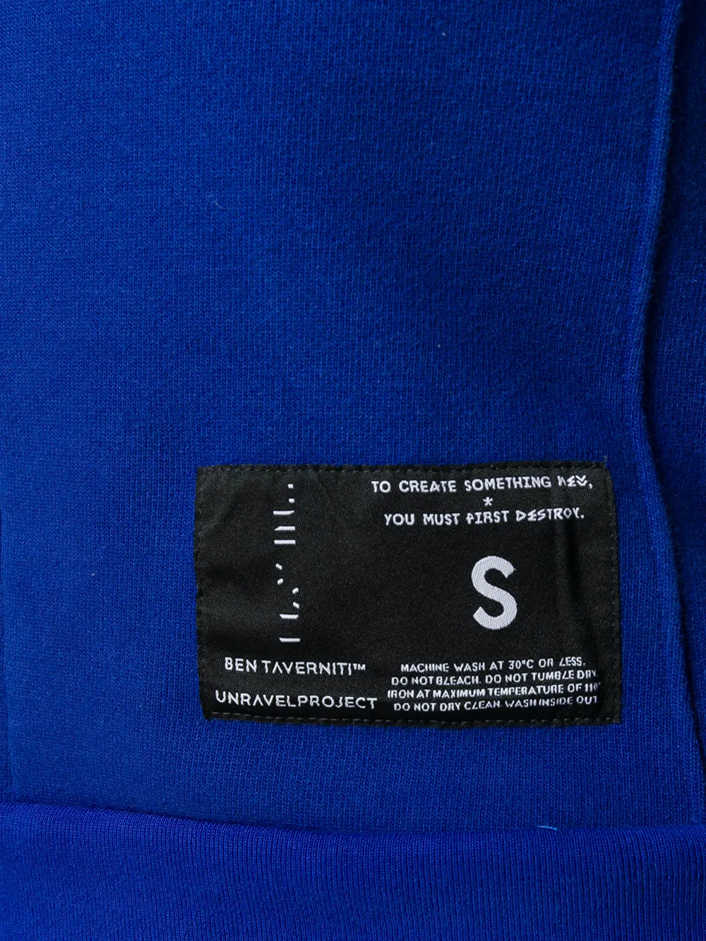 UNRAVEL PROJECT cropped sweatshirt Blauw