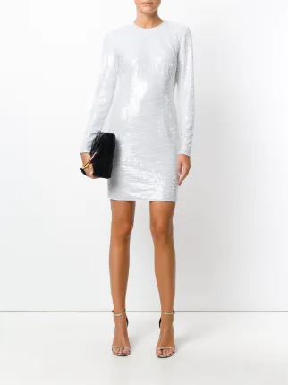 White Sequin Dress