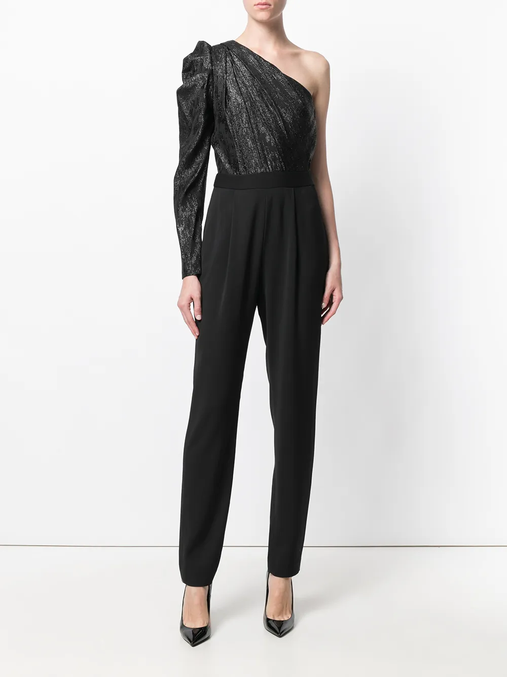 Michael Michael Kors asymmetric jumpsuit - Zwart