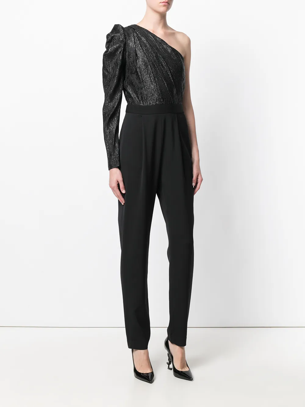 Michael Kors asymmetric jumpsuit Zwart