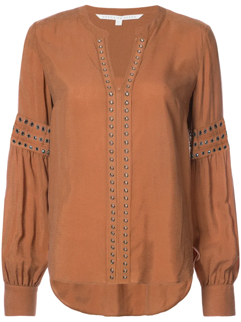stud embellished blouse Veronica Beard