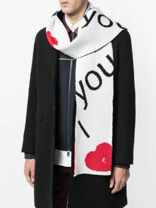 Raf Simons I Love You Scarf $343 - Buy AW17 Online - Fast Delivery ... ... Raf Simons I Love You scarf ...