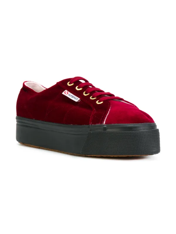 superga platform velvet