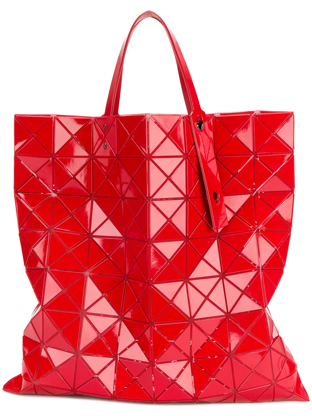 Bao Bao Issey Miyake Große Handtasche mit geometrischem Design - Rot