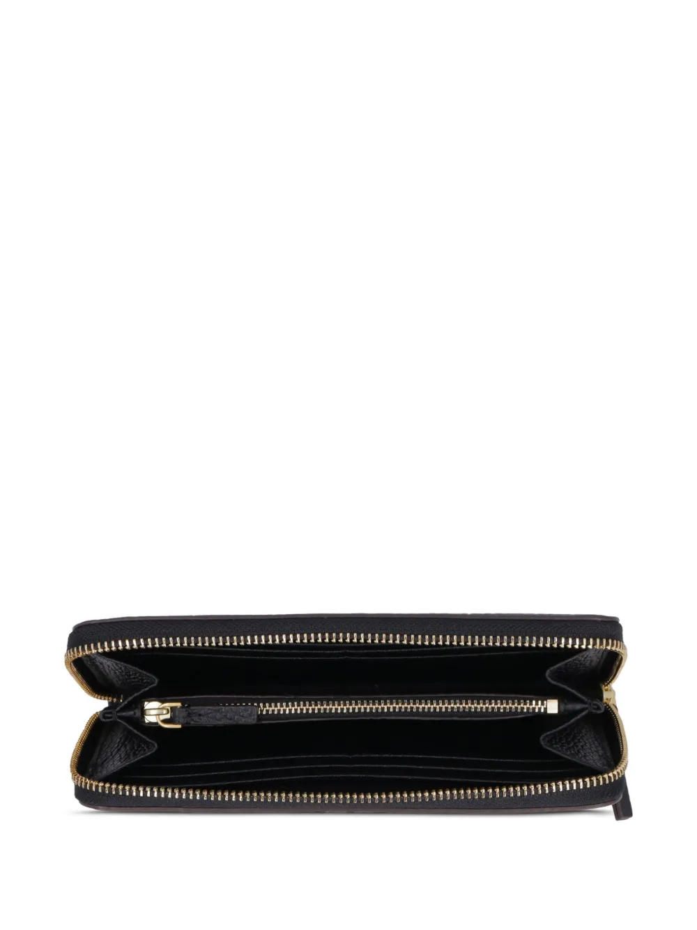 Tory Burch McGraw zip continentale portemonnee Zwart
