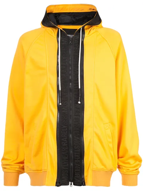 Mostly Heard Rarely Seen zipped hooded sweatshirt