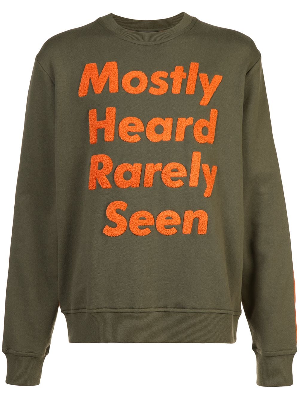 Image 1 of Mostly Heard Rarely Seen logo patch sweatshirt