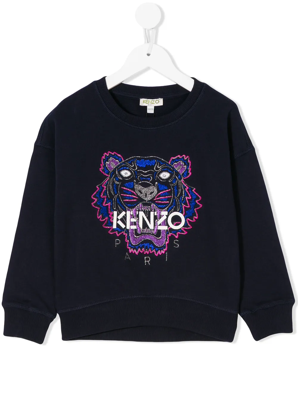 фото Kenzo kids толстовка с вышивкой 'tiger'