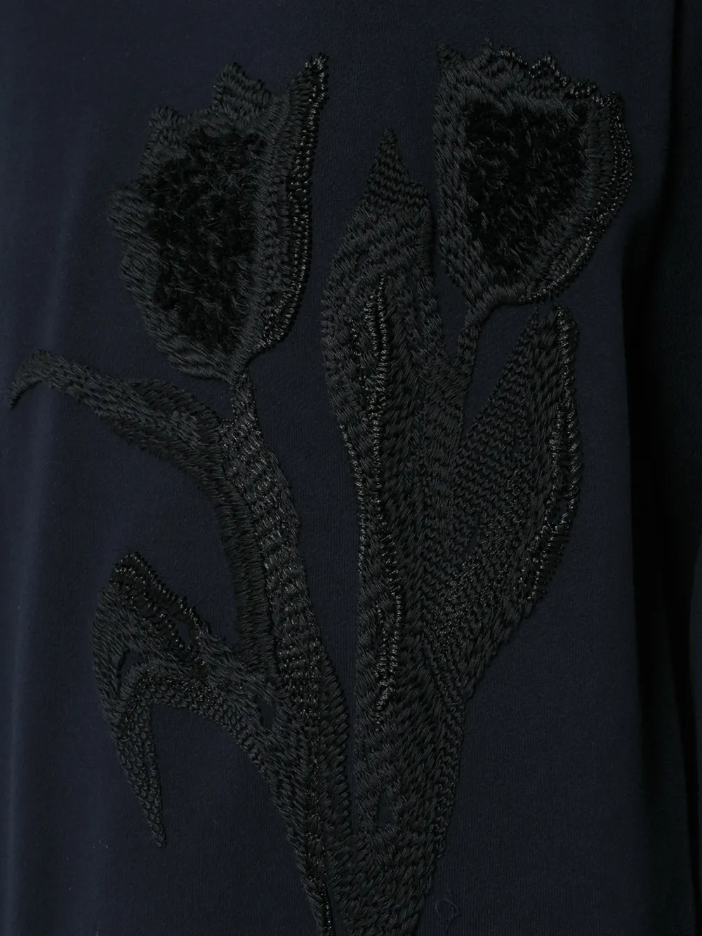 Wooyoungmi embroidered flower jumper Blauw
