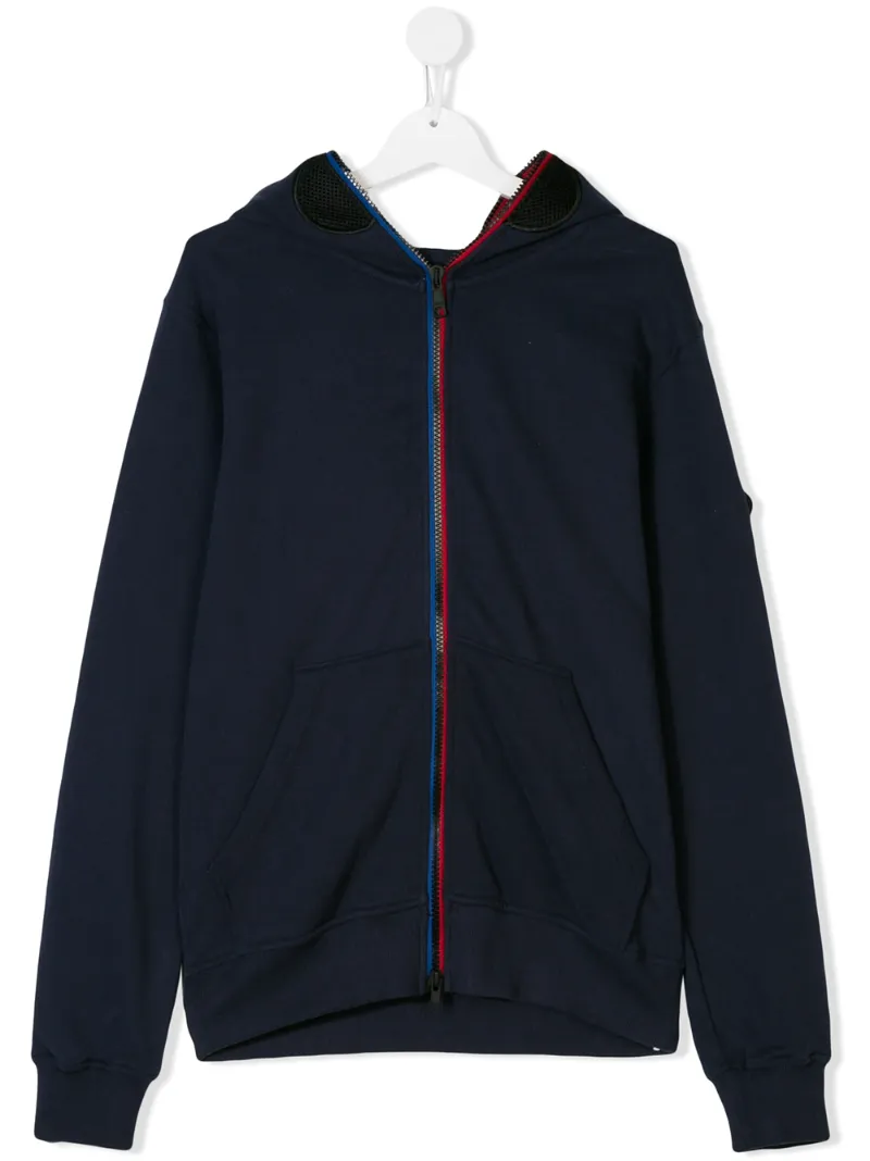 Ai Riders On The Storm Kids - zipped hoodie - kids - Cotton - 16 yrs, Blue