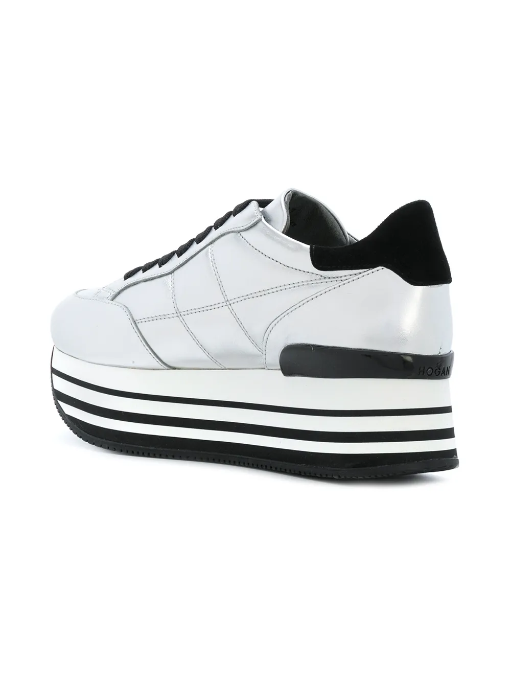 Hogan H222 maxi sneakers Zilver