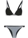 Amir Slama striped bikini set - Black