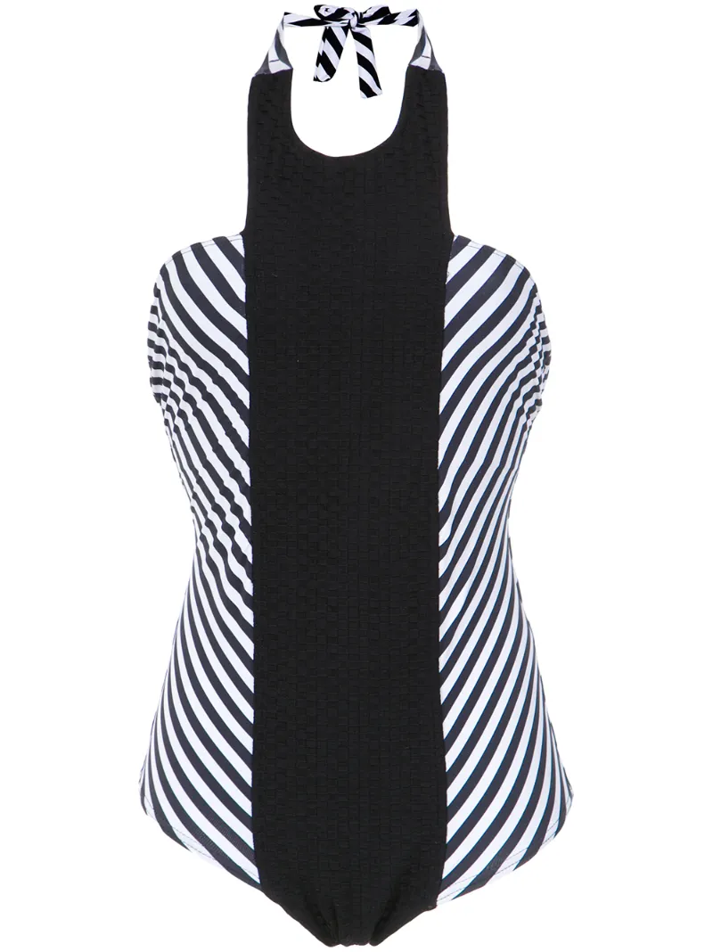 striped swimsuit Amir Slama
