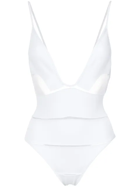 Amir Slama deep V-neck swimsuit