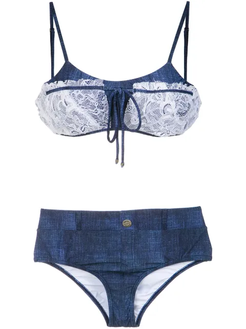 Amir Slama Bikini mit Applikationen