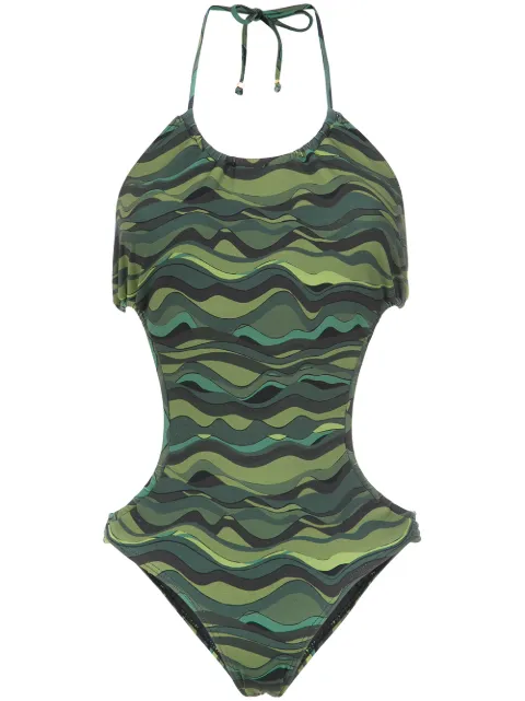 Amir Slama waves print swimsuit