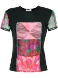 Amir Slama panels beaded blouse - Black