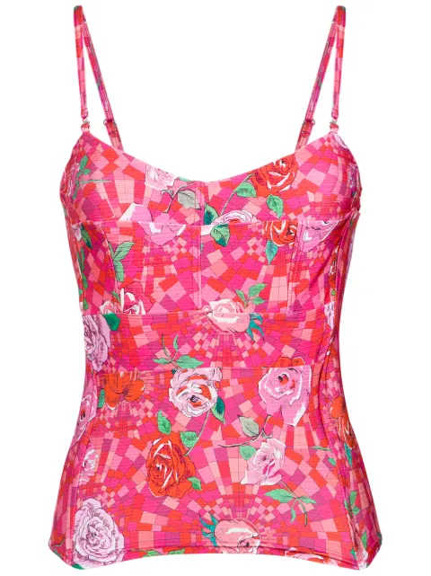 Amir Slama floral print bikini top