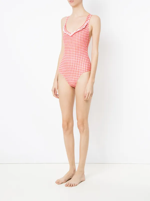 Pink on sale plaid swimsuit