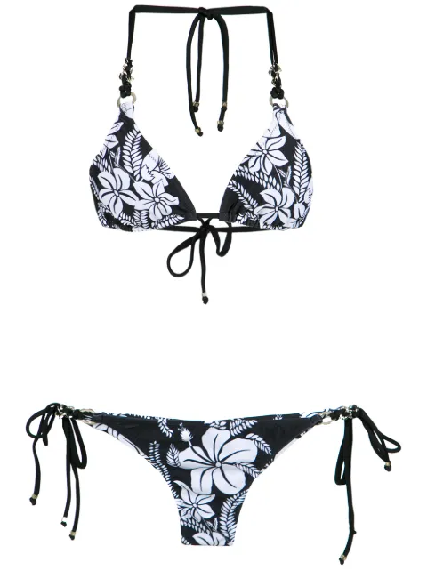 Amir Slama floral print bikini set