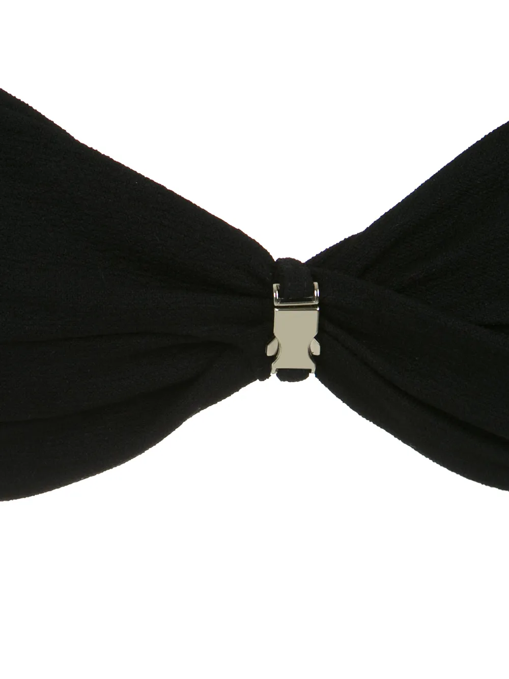 Amir Slama Buckle Bandeau Bikini Ser In Black