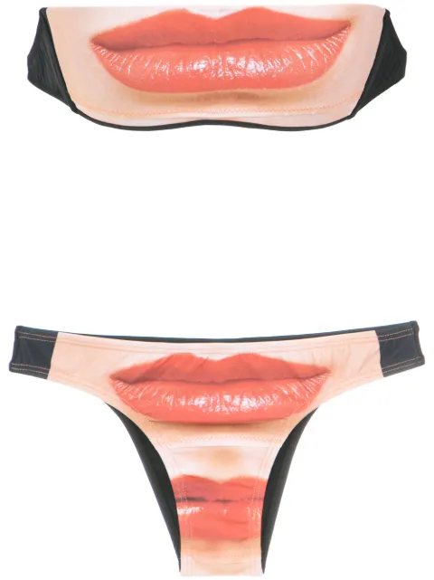 Amir Slama lips bikini set