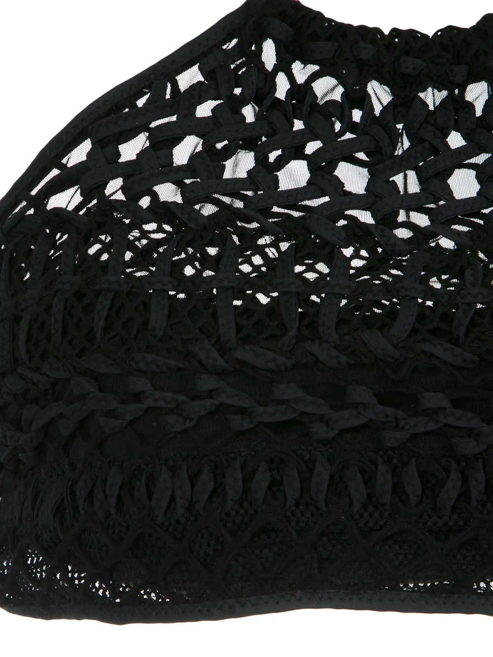 Amir Slama Macramé bikini Zwart