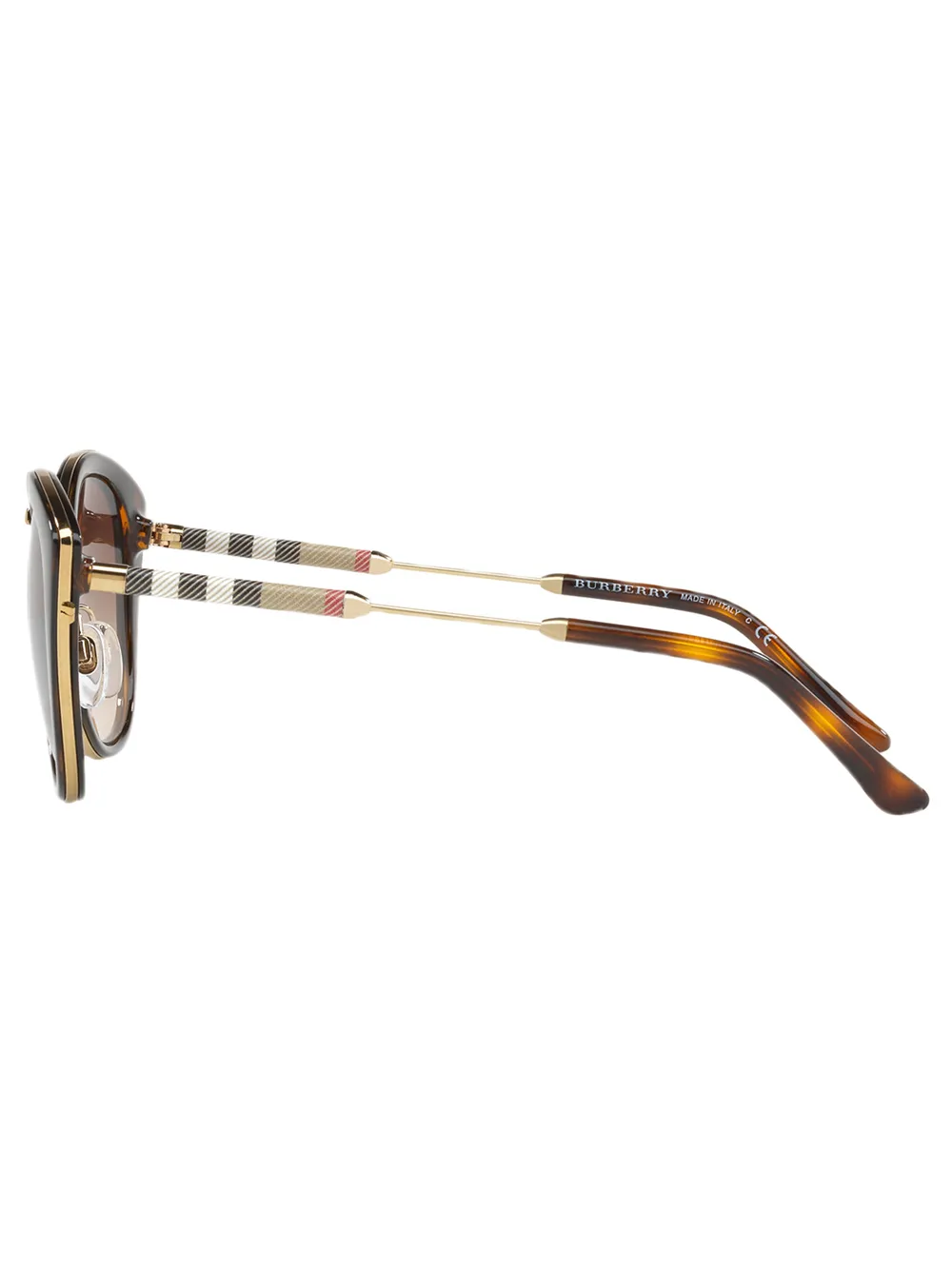 Burberry Eyewear vintage check detail sunglasses Bruin