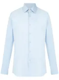 Prada slim-fit poplin shirt - Blue