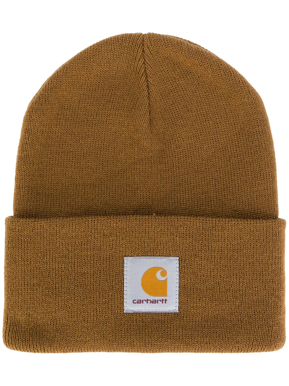 Carhartt WIP logo beanie | Brown | Image 1