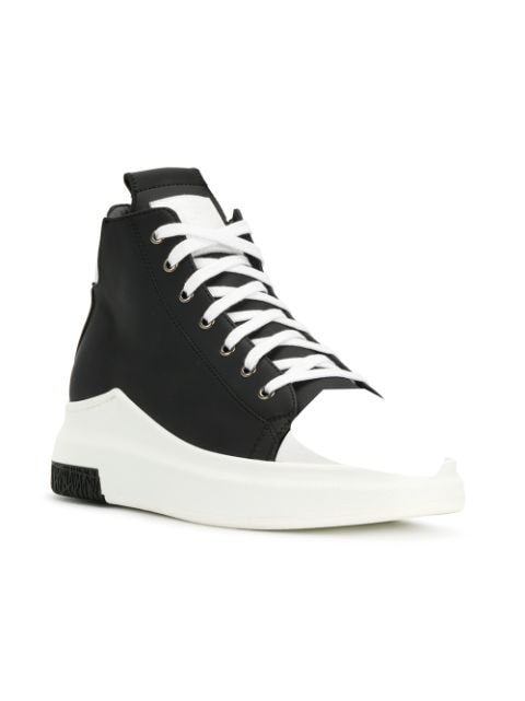 CINZIA ARAIA Lace-Up Hi-Top Sneakers in Black | ModeSens